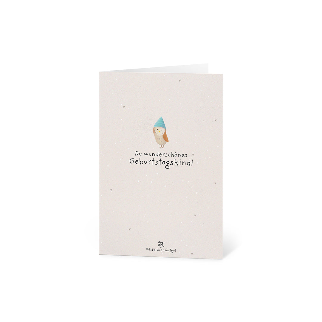 Grußkarte - Du wunderschönes Geburtstagskind 
