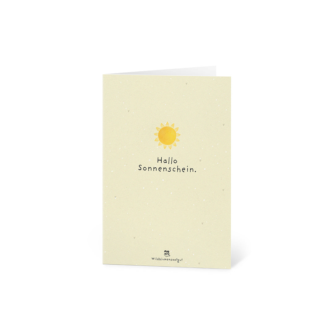 Grußkarte - Hallo Sonnenschein 