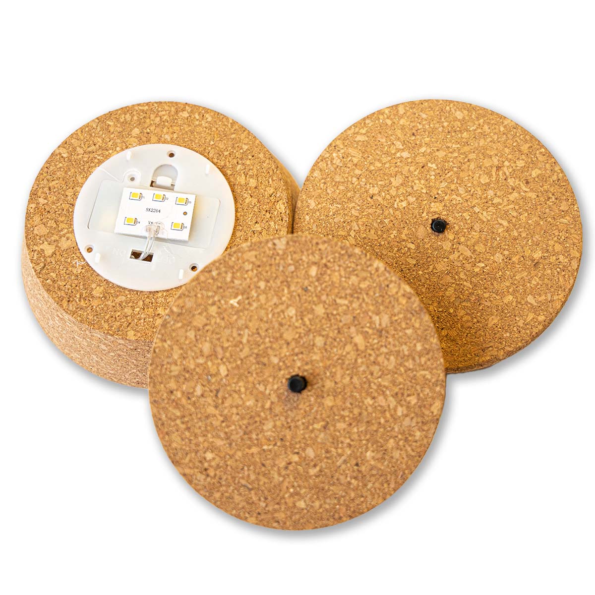 Cork With Led - Terrarium Cork With Light -  3 Sizes Available 
