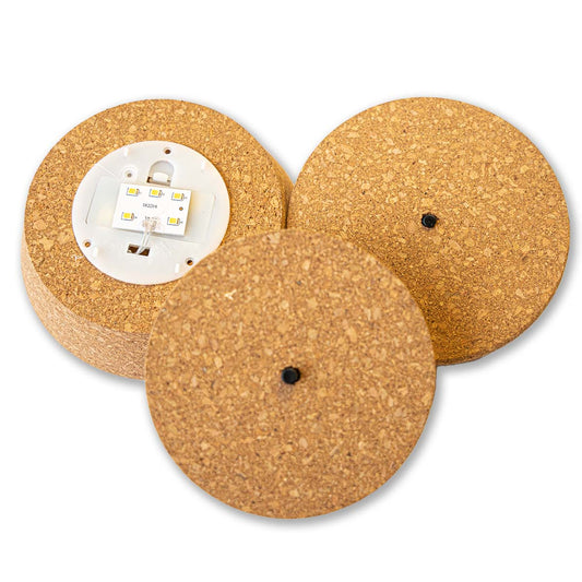Cork With Led - Terrarium Cork With Light -  3 Sizes Available 