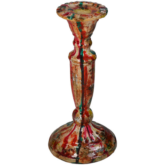 Candleholder - Painted Multicolor - ↑ 22 Cm 