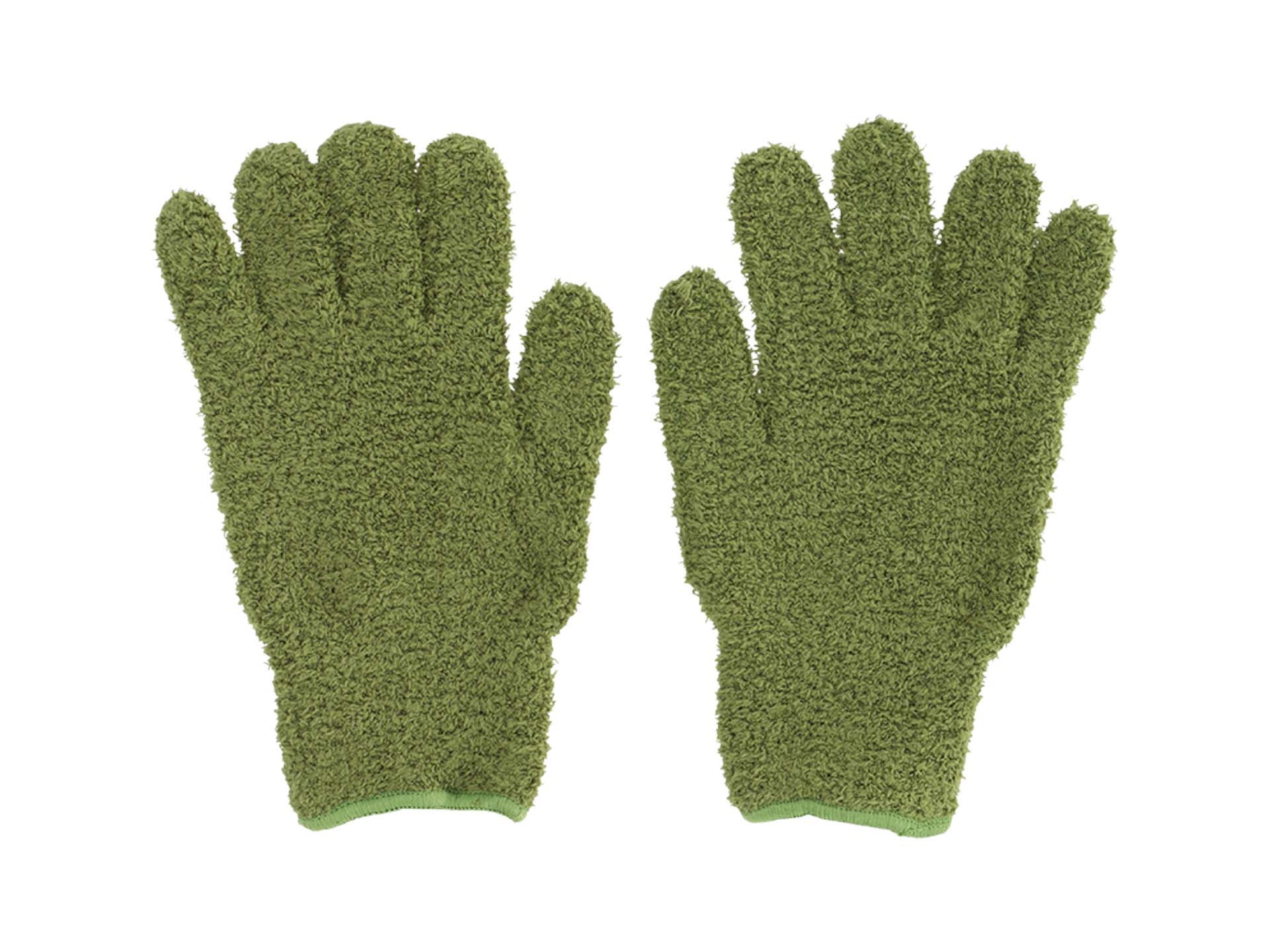 Plant Dusting Gloves Green - Microfiber 