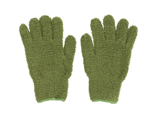 Plant Dusting Gloves Green - Microfiber 