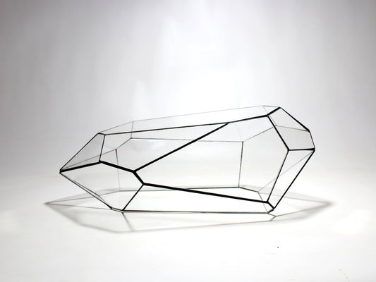 Geometric Terrarium - Nano Planter - Vivarium - ↑ 47 X 21 X17,5 Cm (Lxwxh) - Glass 