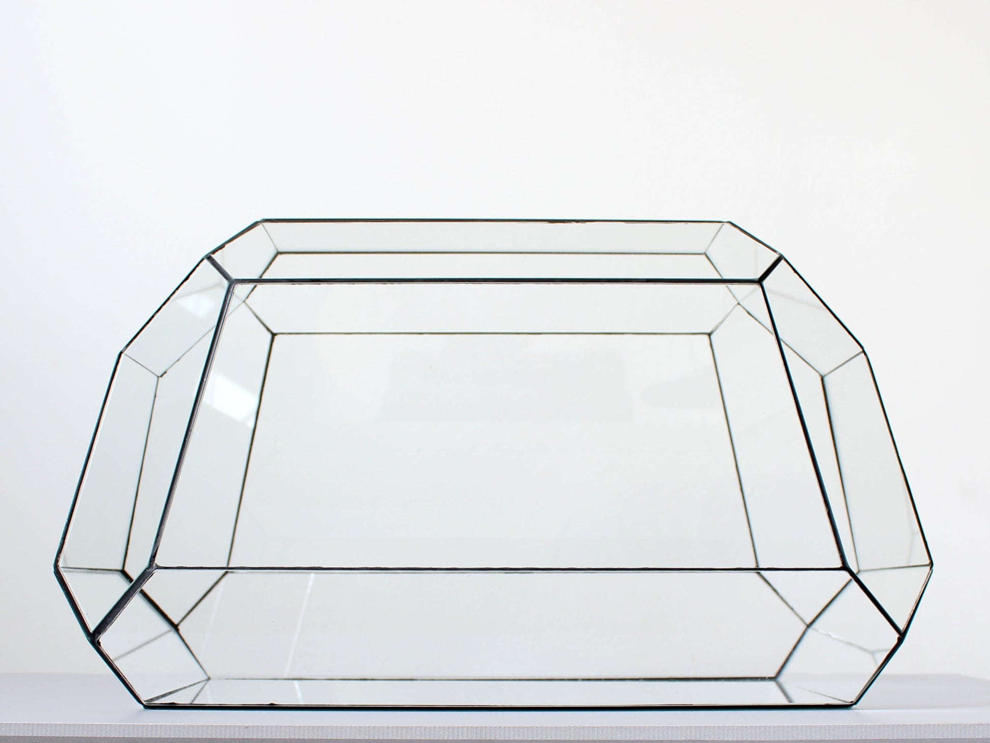 Geometric Terrarium - Nexus - Vivarium - ↑ 41,5 X 21X 23,5 Cm (Lxwxh) - Glass 