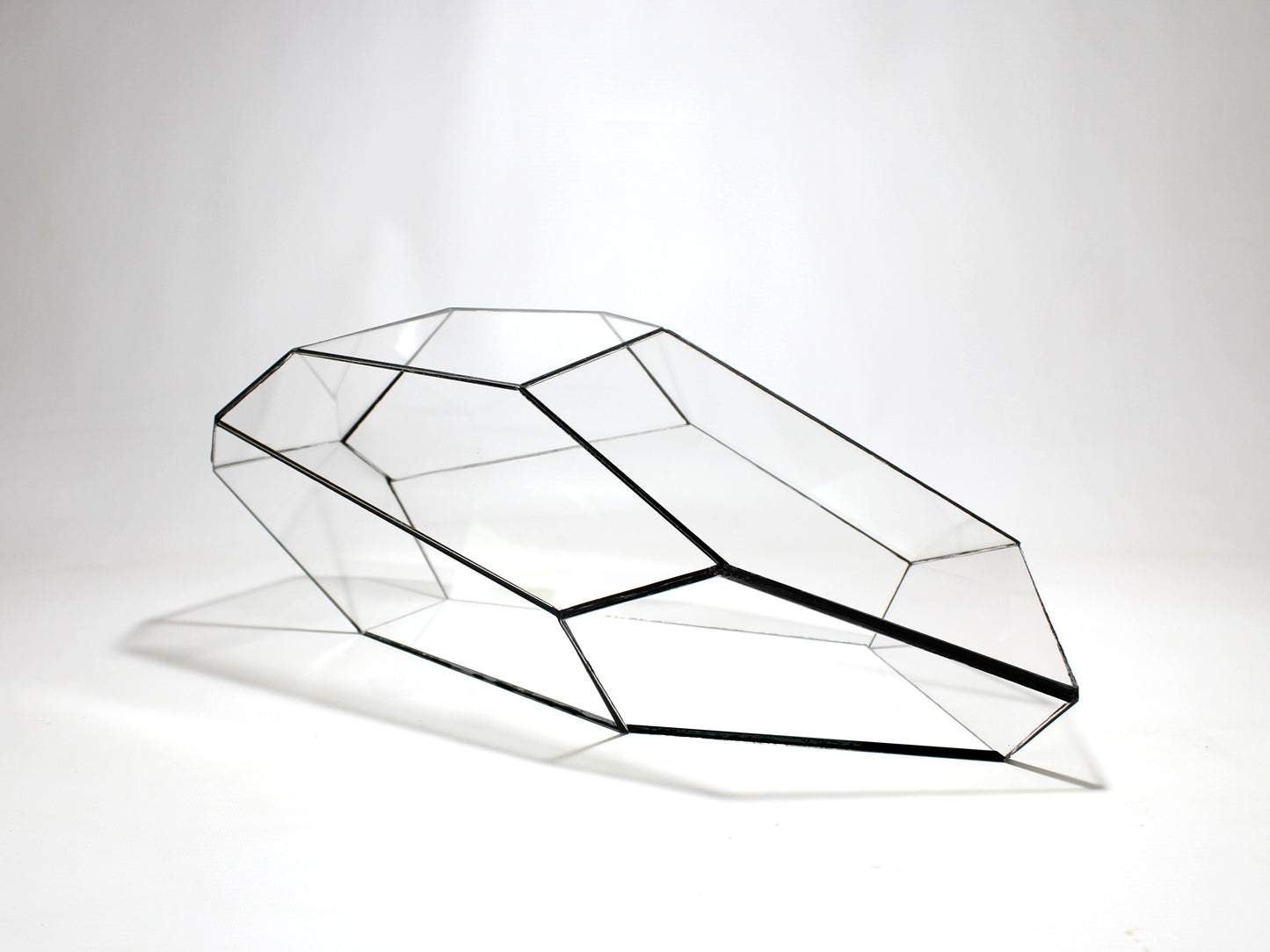Geometric Terrarium - Plantasia - Vivarium ↑ 50 X 25 X 17,5 Cm (Lxwxh) - Glass 
