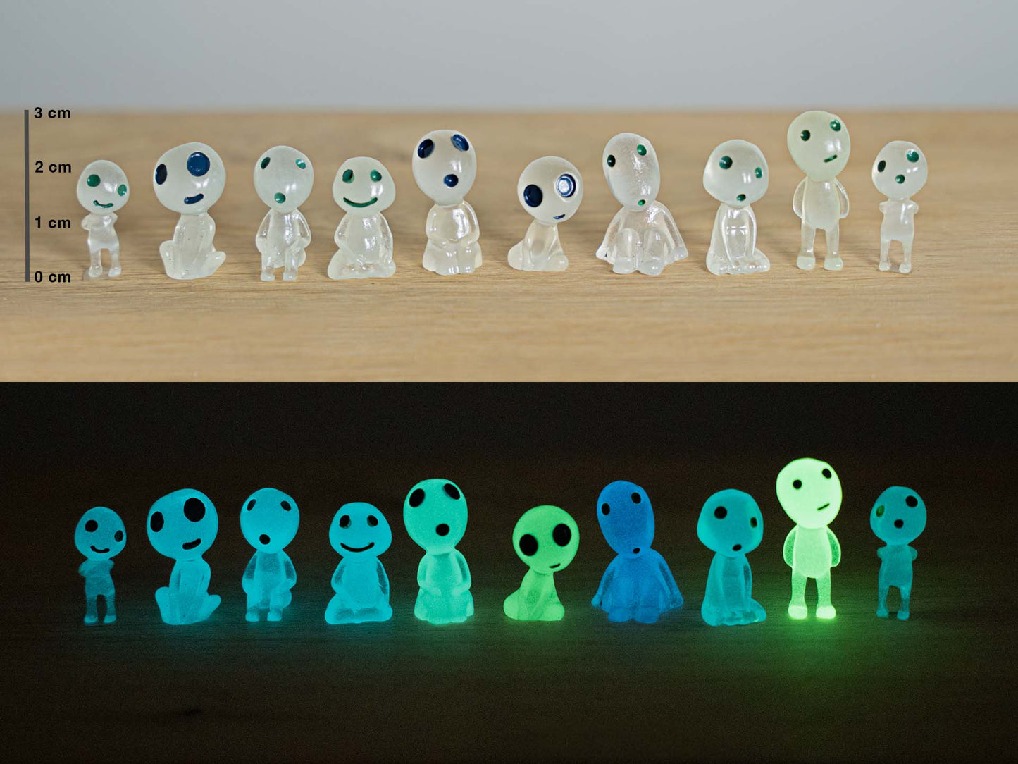 Glow In The Dark Planthero’s - 10Pcs - 3Cm 