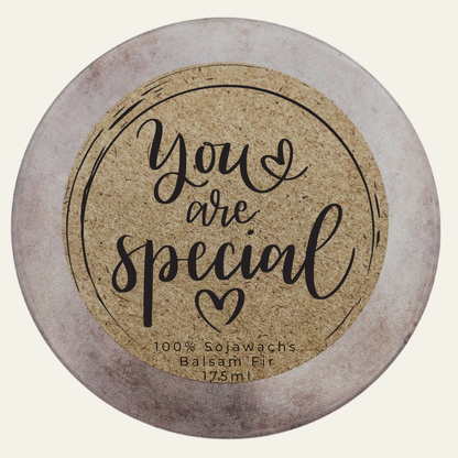 Wertschätzende Duftkerze „You are Special“ – Einzigartiges personalisierbares Geschenk für ganz besondere Menschen - Handgemacht 