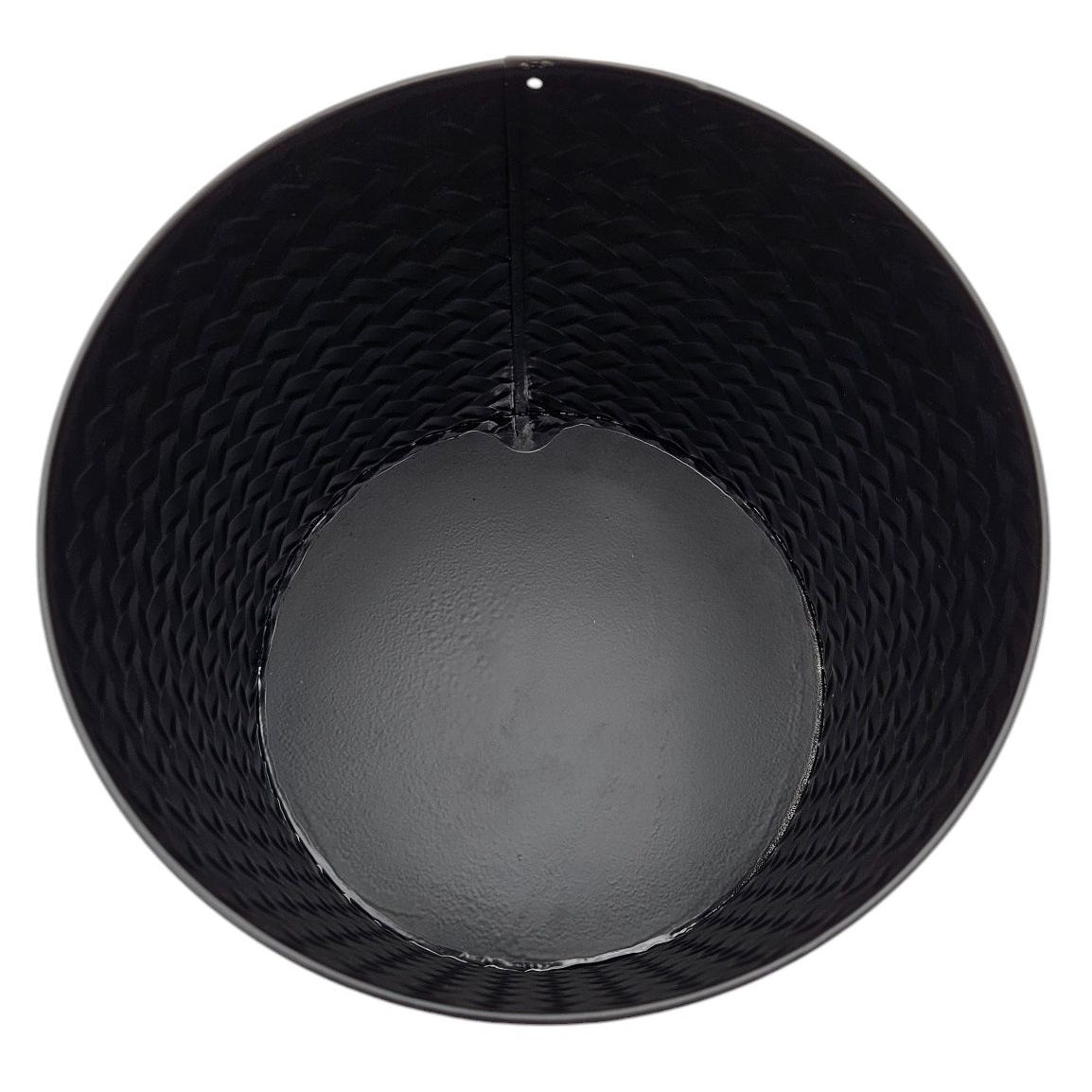 Blumentopf Übertopf Pflanzenkübel Topf Kübel 3er Set schwarz rund Metall Matt 