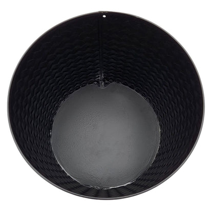 Blumentopf Übertopf Pflanzenkübel Topf Kübel 3er Set schwarz rund Metall Matt 