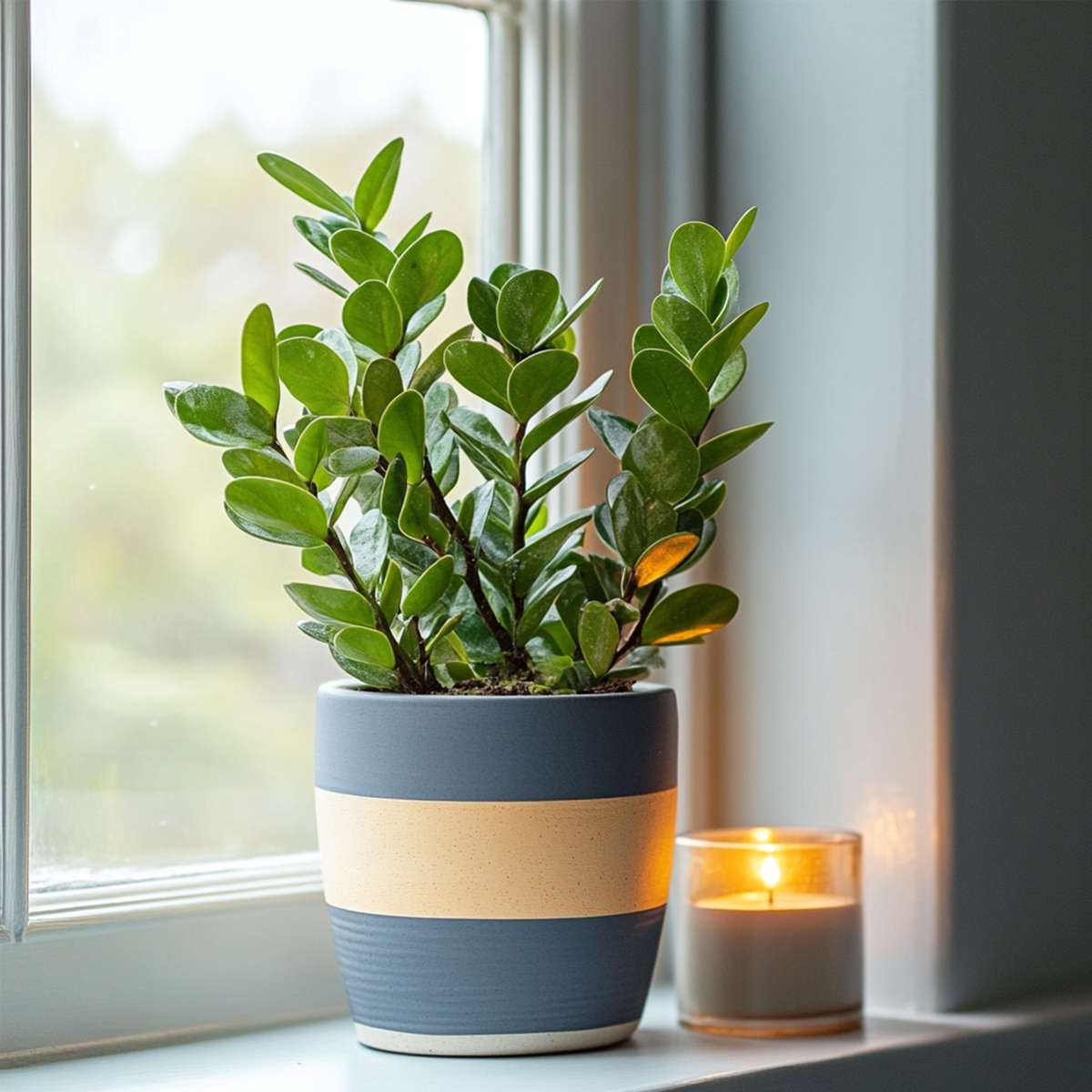 Other Green Houseplants Glücksfeder - Zamioculcas Zamiifolia - Höhe 55-65Cm - ⌀17Cm 