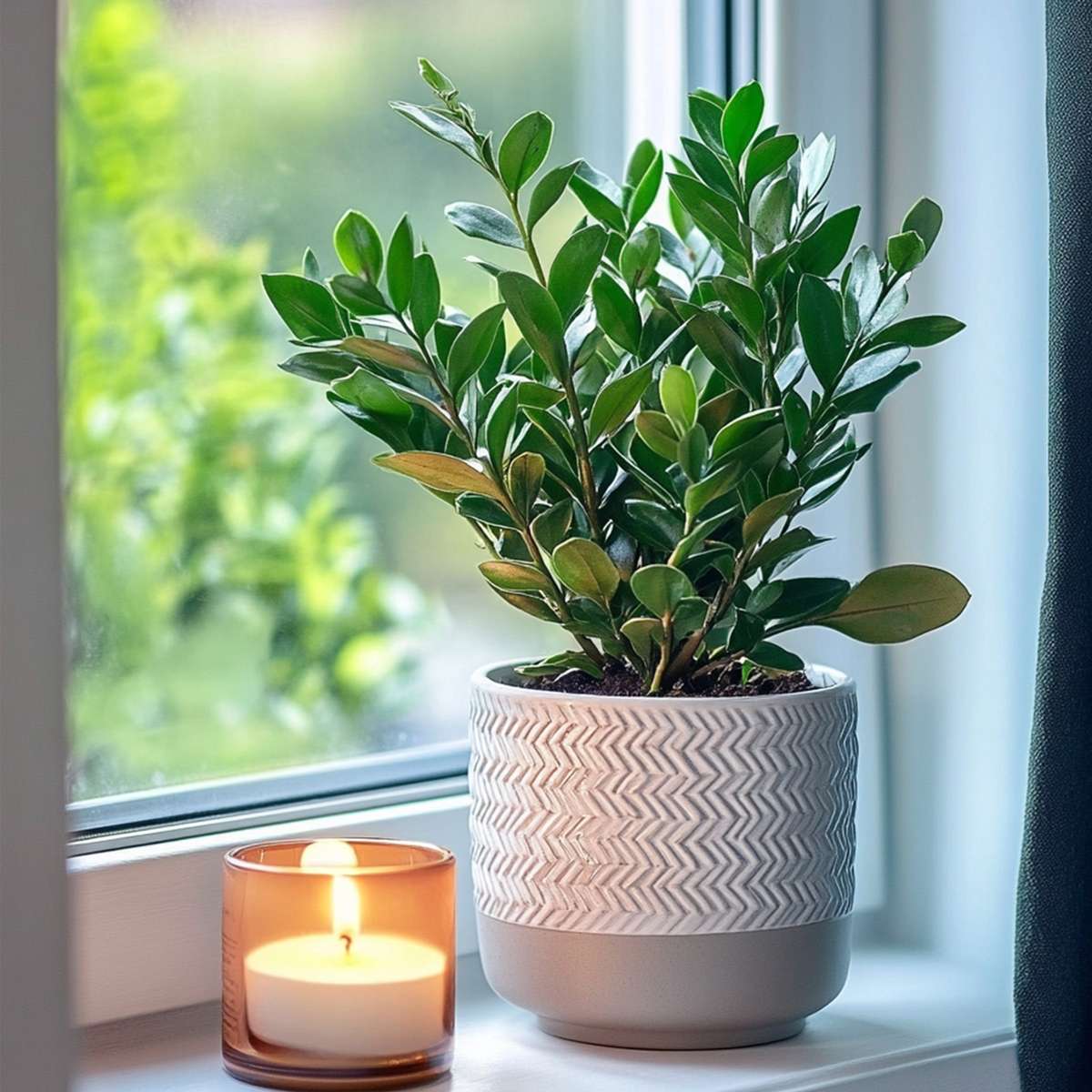 Other Green Houseplants Glücksfeder - Zamioculcas Zamiifolia - Höhe 55-65Cm - ⌀17Cm 