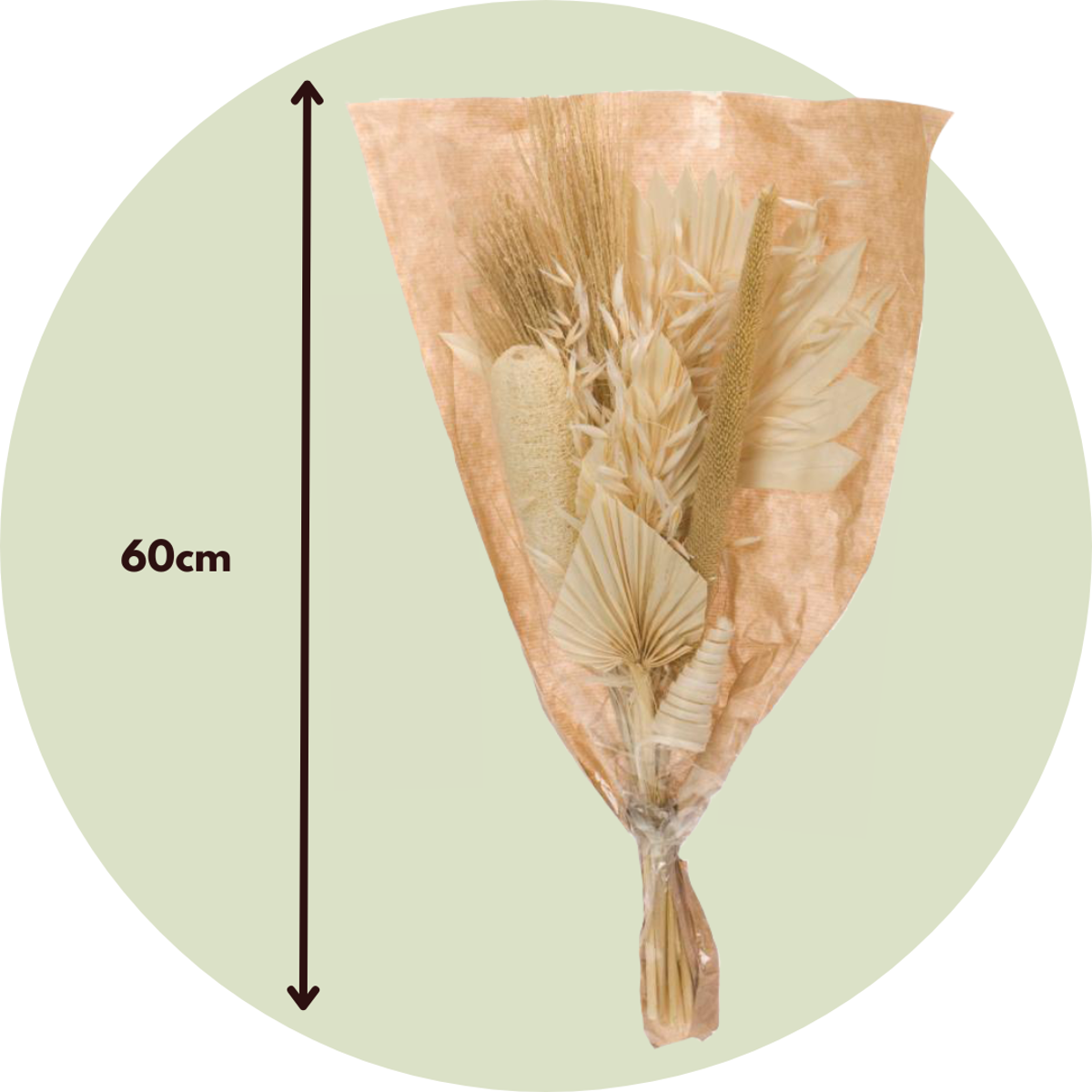 Dried Flowers Strauß Skandinavischer Traum - Trockenblumenstrauß 60Cm 