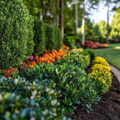 Hedge Plants Japanische Stechpalme - 12 Stk - Ilex Crenata 'Jenny' - Höhe 10-20Cm - ⌀9Cm 