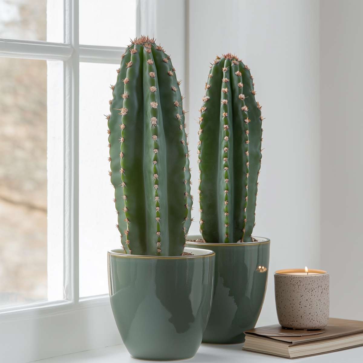 Cactus Cowboy-Kaktus - 2 Stk - Euphorbia Ingens - Höhe 40-50Cm - ⌀18Cm 