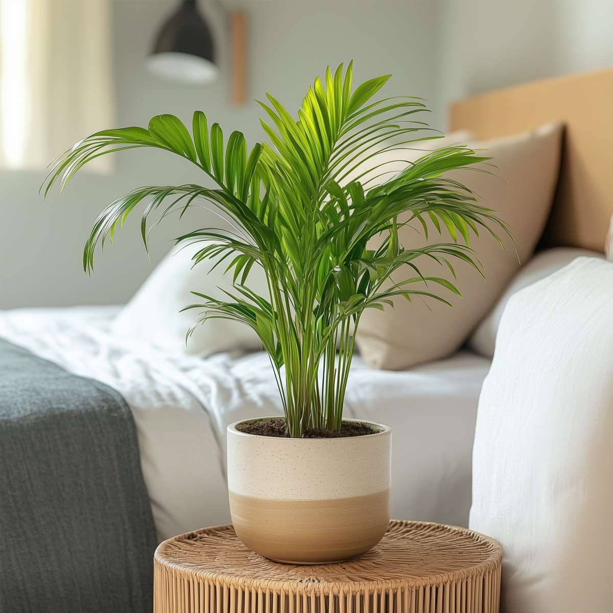 Indoor Palms Goldfruchtpalme - 4 Stk - Dypsis Lutescens - Höhe 30-45Cm - ⌀12Cm 