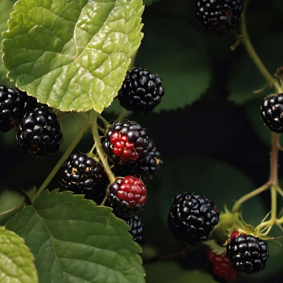 Fruit Trees Brombeerpflanzen - 2 Stk - Rubus Fruticosus 'Thornfree' - Höhe 50-60Cm - ⌀15Cm 