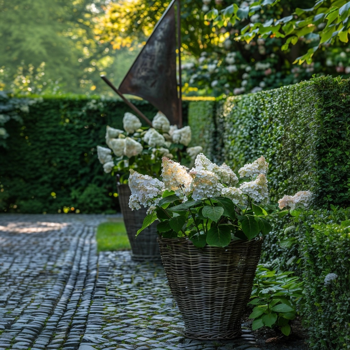 Hydrangea Hortensie - 2 Stk - Hydrangea Paniculata 'Early Harry' - Höhe 25-40Cm - ⌀19Cm 
