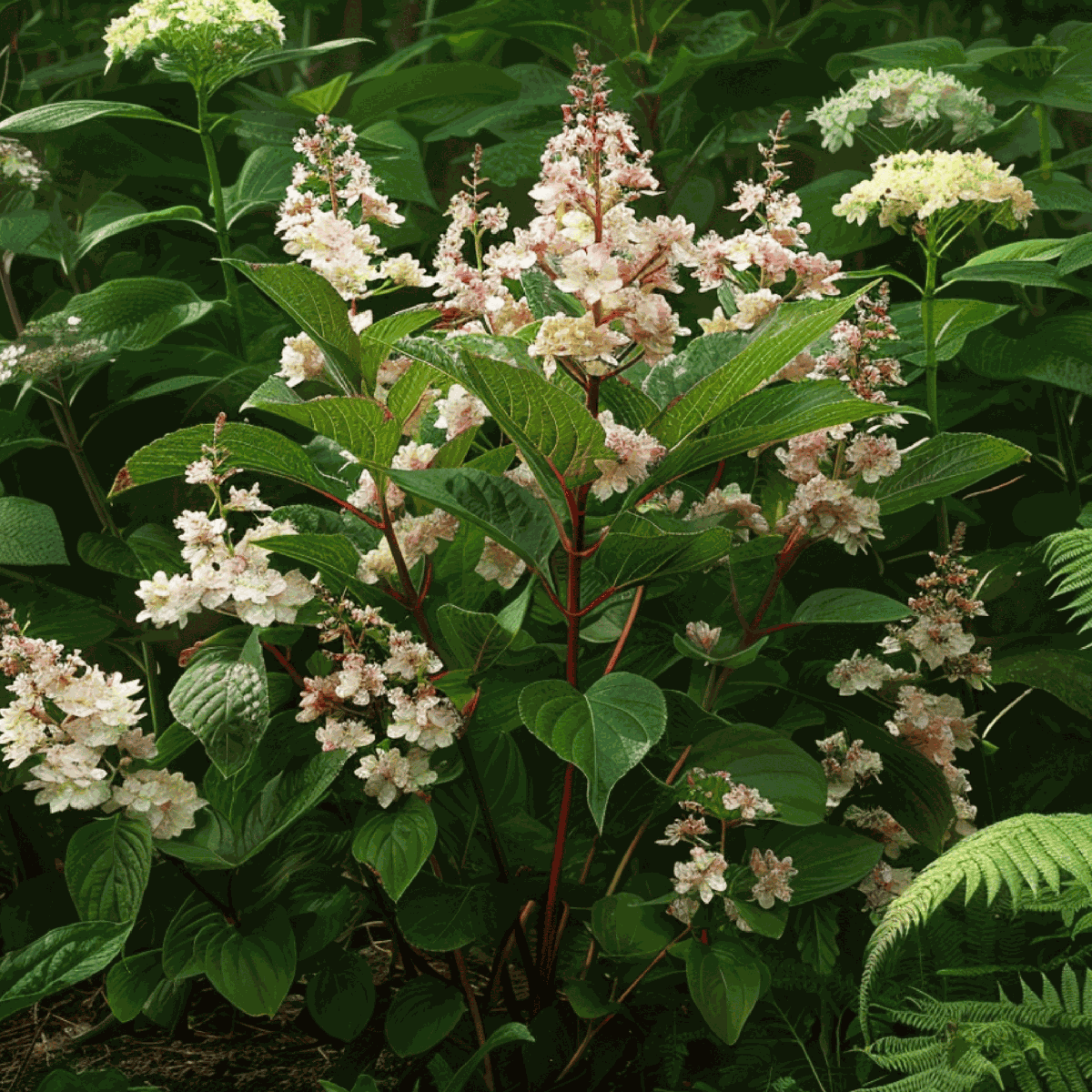 Hydrangea Hortensie - 2 Stk - Hydrangea Paniculata 'Early Harry' - Höhe 25-40Cm - ⌀19Cm 