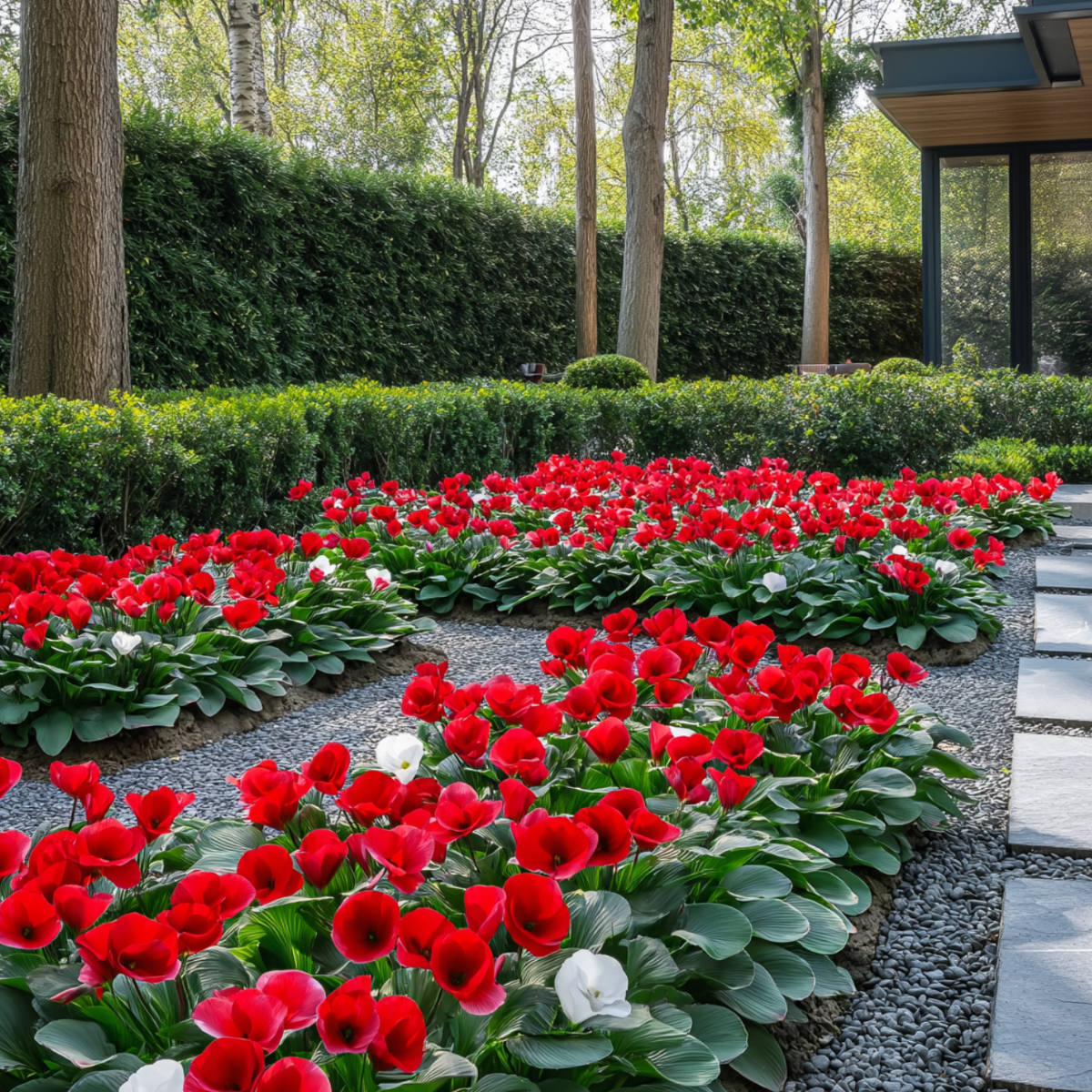 Other Garden Plants Alpenveilchen - 6 Stk - Cyclamen Persicum Winfall Scarlet - Höhe 10-20Cm - ⌀9Cm 