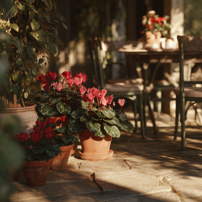 Other Garden Plants Alpenveilchen - 3 Stk - Cyclamen Persicum Winfall Scarlet - Höhe 10-20Cm - ⌀9Cm 