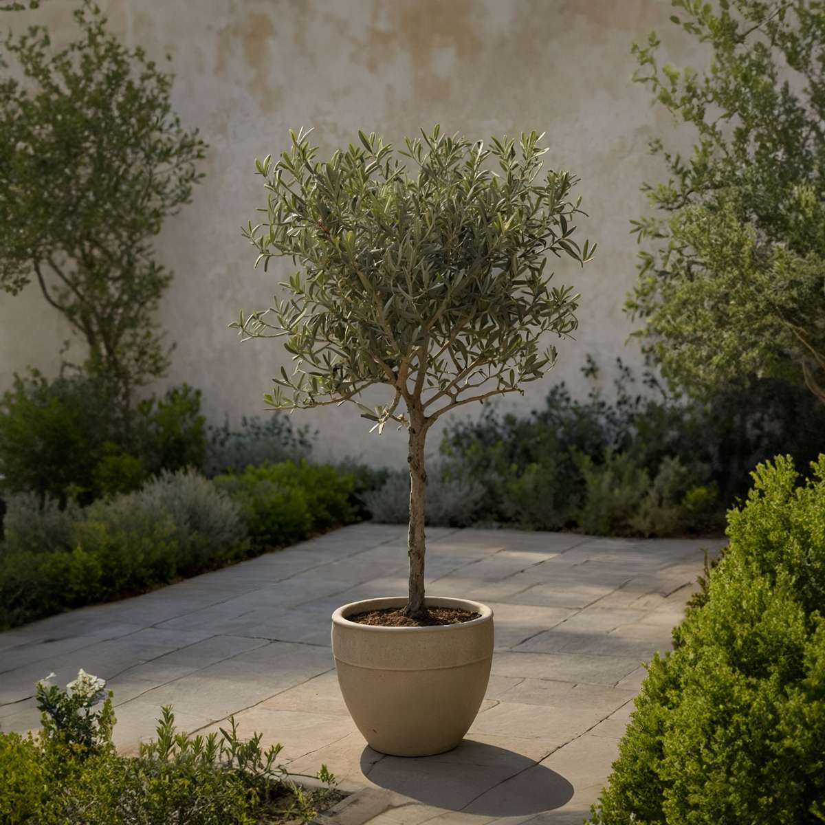Olive Trees Olivenbaum - 2 Stk - Olea Europaea - Höhe 80-90Cm - ⌀19Cm 