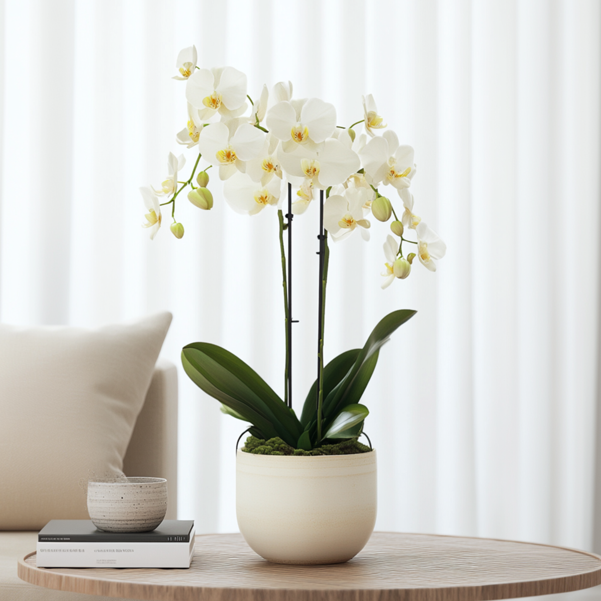 Phalaenopsis Schmetterlingsorchidee - Phalaenopsis Multiflora - Höhe 35-45Cm - ⌀12Cm 