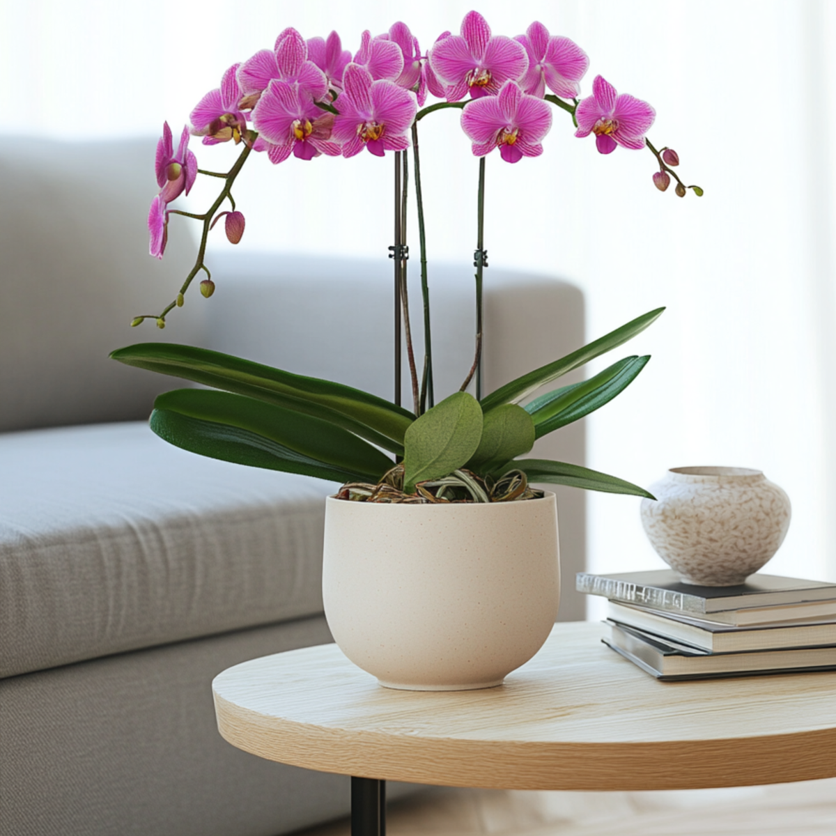 Phalaenopsis Schmetterlingsorchidee - Phalaenopsis Multiflora - Höhe 35-45Cm - ⌀12Cm 