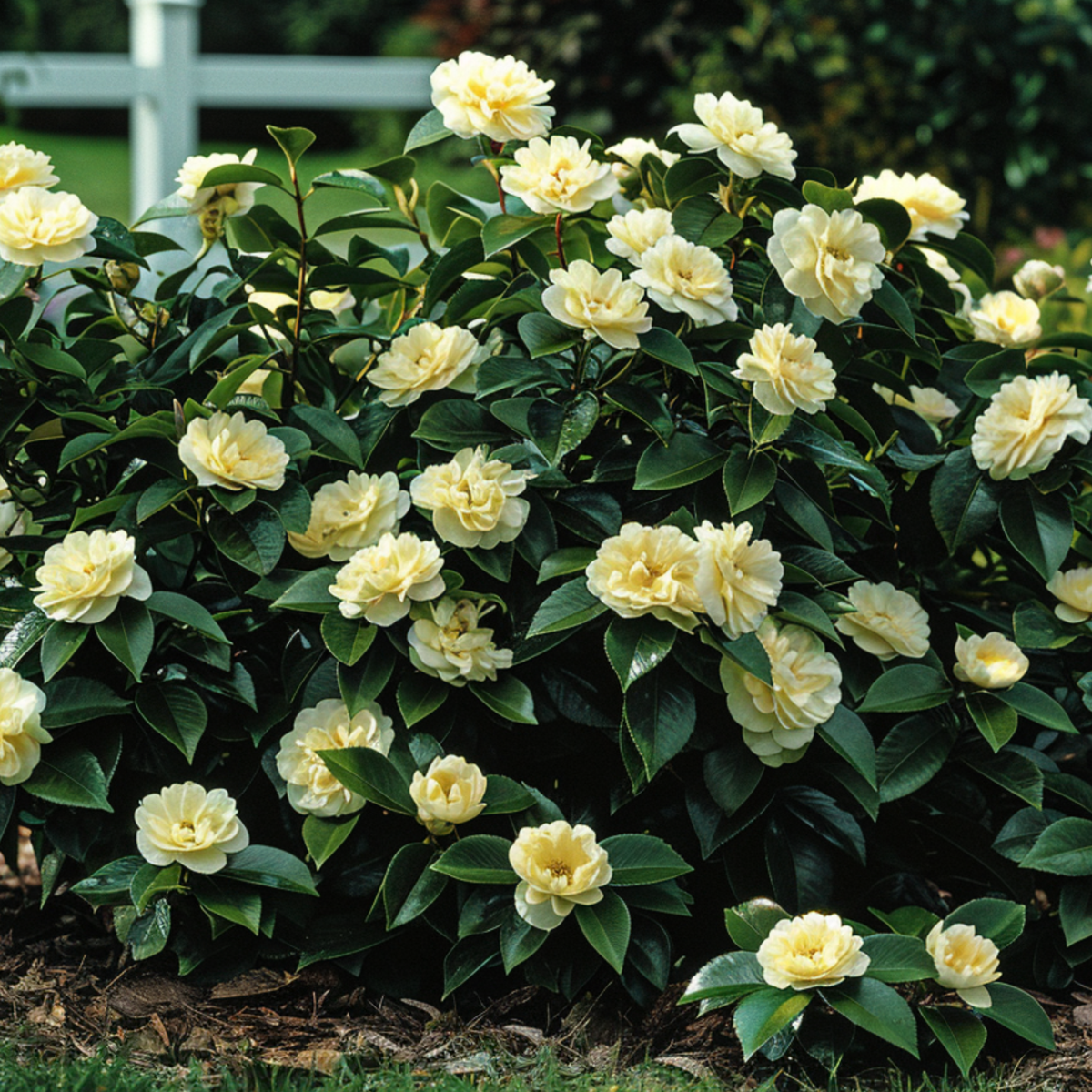 Roses Japanische Rose - 2 Stk - Camellia Japonica 'Brush Field' - Höhe 50-60Cm - ⌀15Cm 