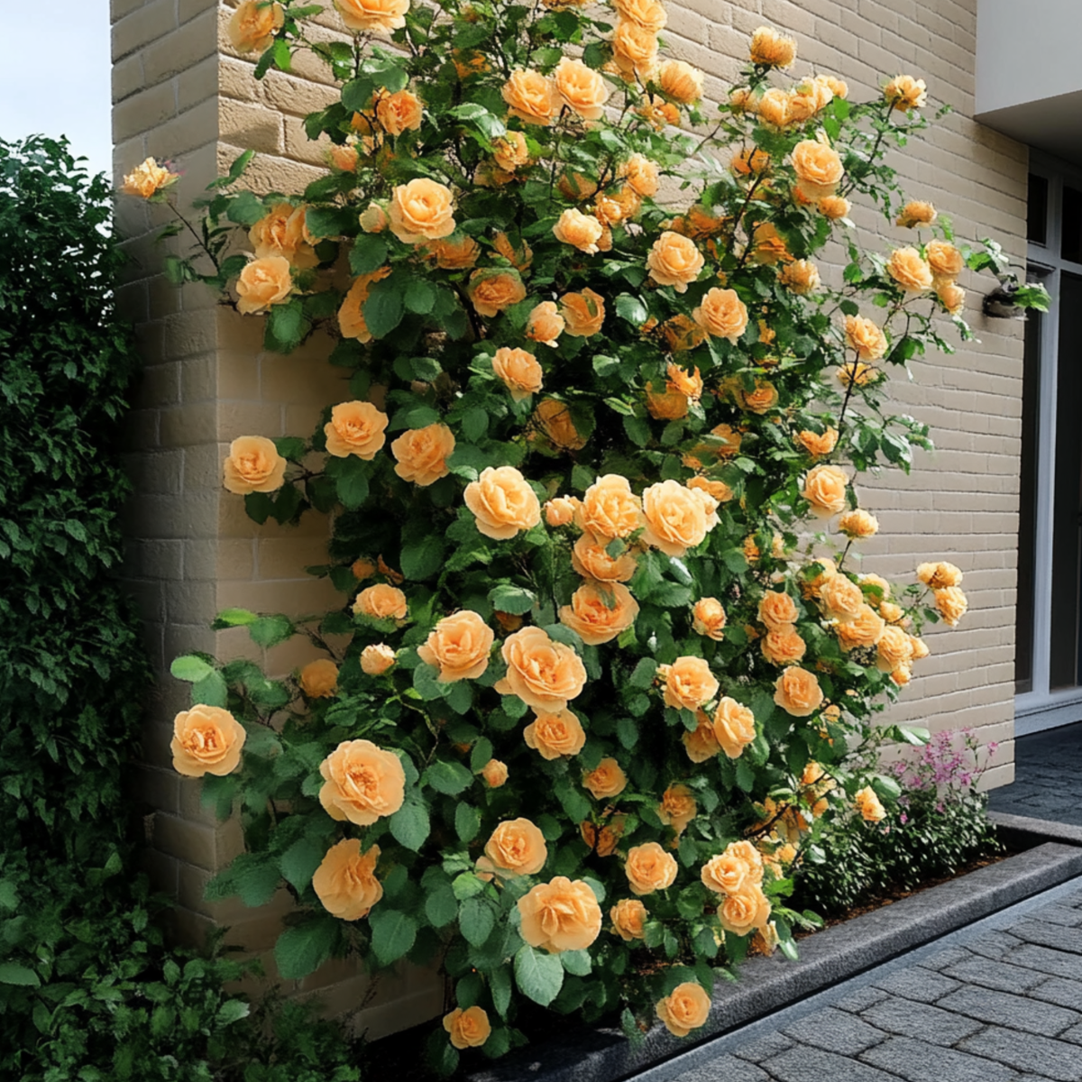 Roses Japanische Rose - 2 Stk - Camellia Japonica 'Brush Field' - Höhe 50-60Cm - ⌀15Cm 
