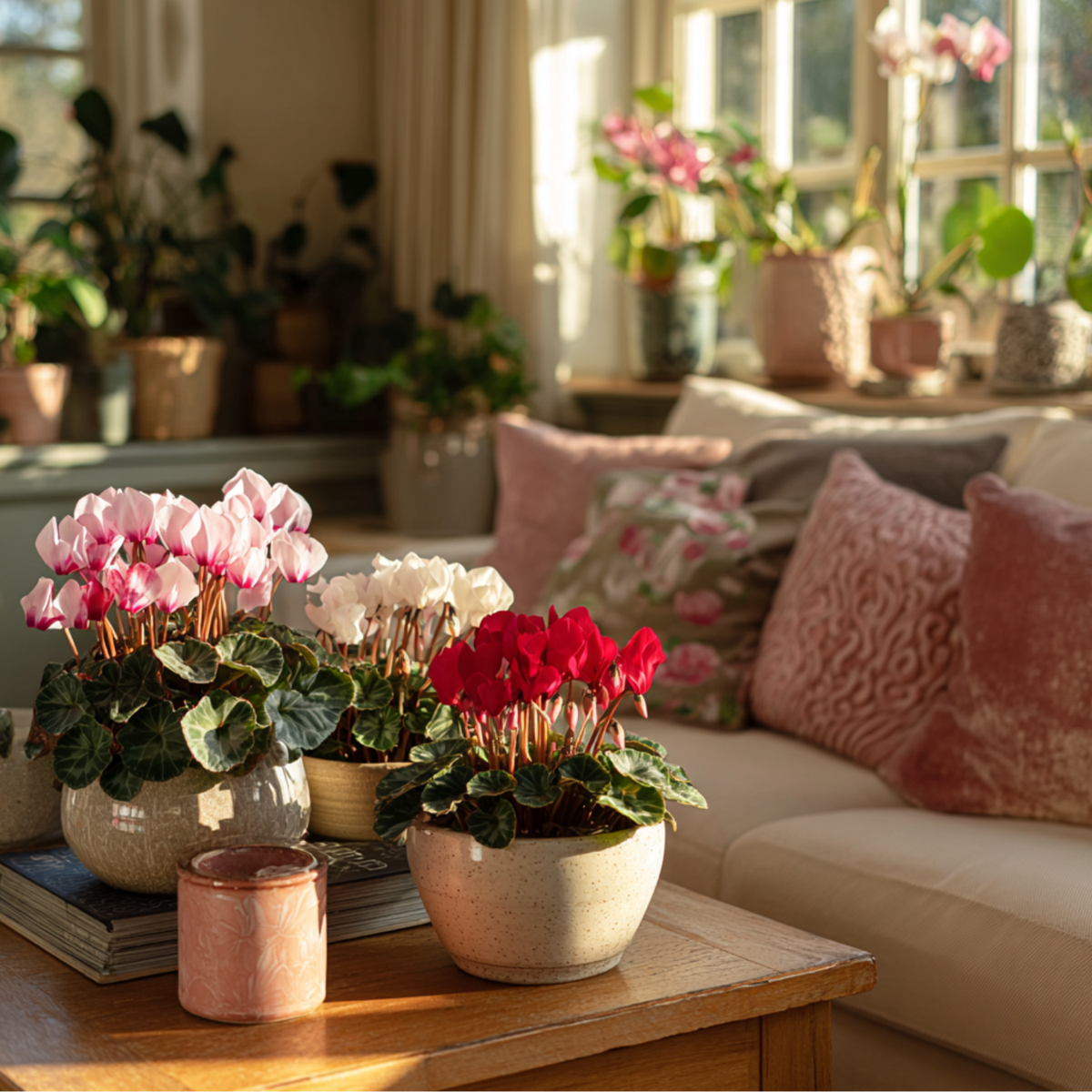 Other Garden Plants Alpenveilchen - 6 Stk - Cyclamen Persicum - Höhe 10-20Cm - ⌀9Cm 