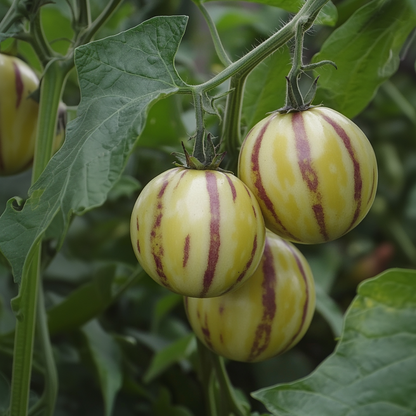 Fruit Trees Melonenbirne - 6 Stk - Solanum Muricatum 'Pepino Gold' - Höhe 25-40Cm - ⌀9Cm 