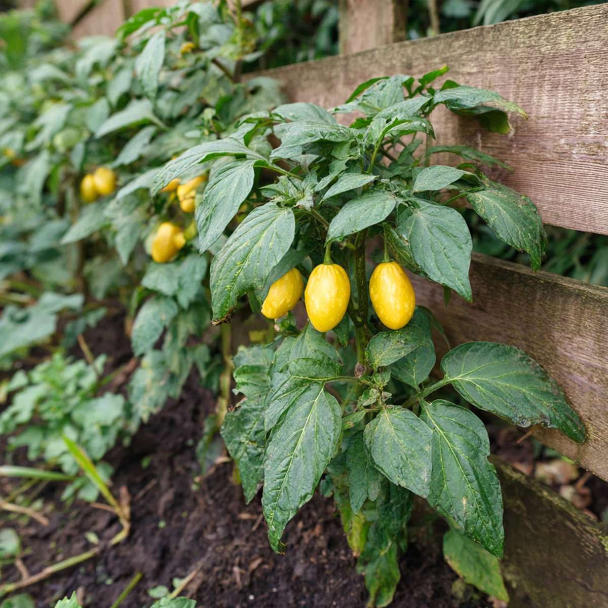 Fruit Trees Melonenbirne - 3 Stk - Solanum Muricatum 'Pepino Gold' - Höhe 25-40Cm - ⌀9Cm 