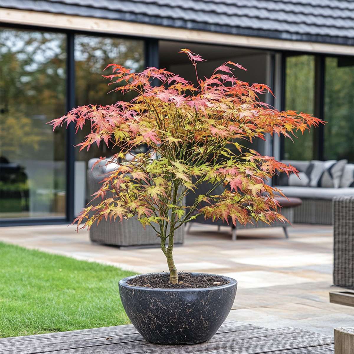 Japanese Maples Japanischer Ahorn - 2 Stk - Acer Palmatum 'Starfish' - Höhe 60-70Cm - ⌀19Cm 