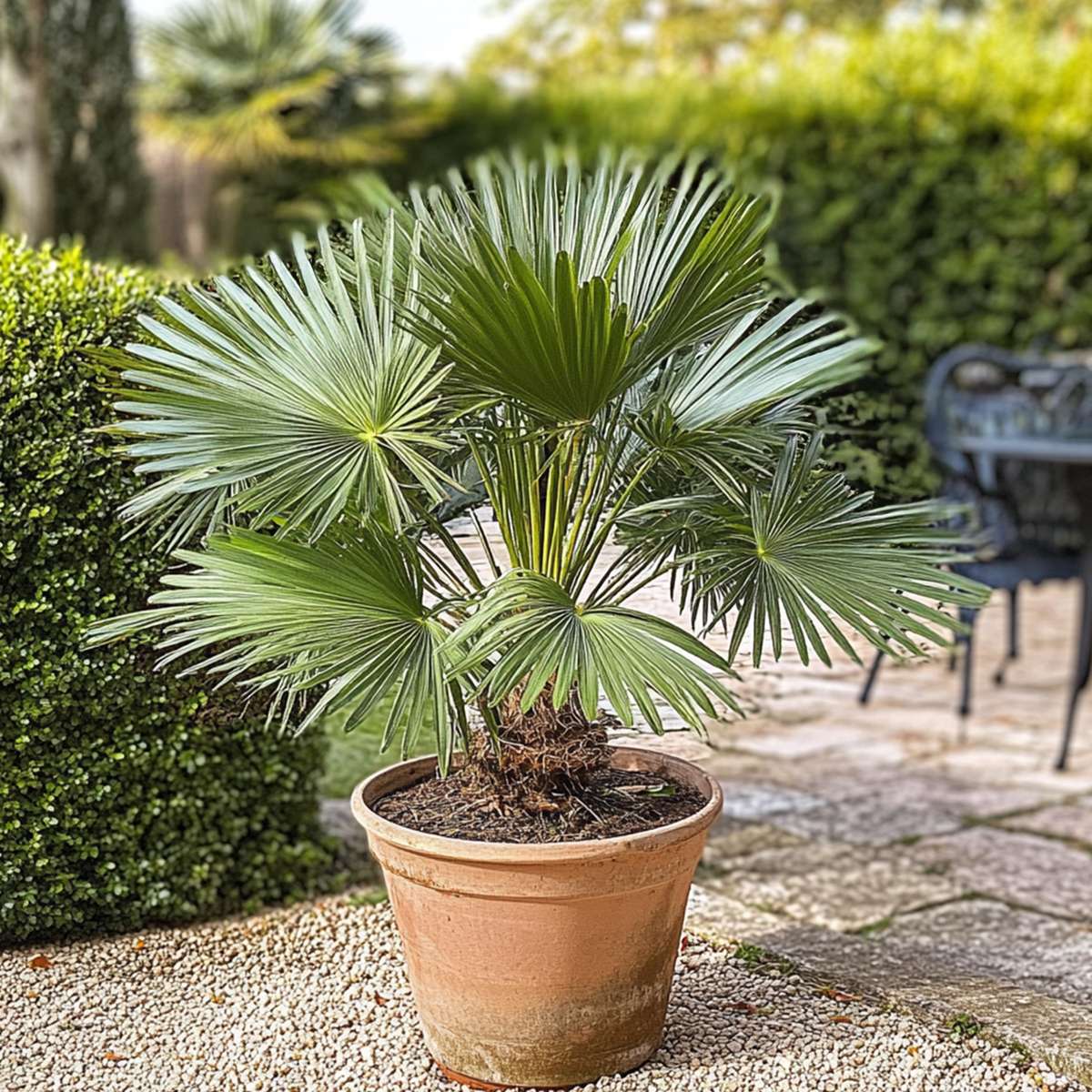 Garden Palms Bergpalme - Chamaerops Humilis - Höhe 50-60Cm - ⌀15Cm 