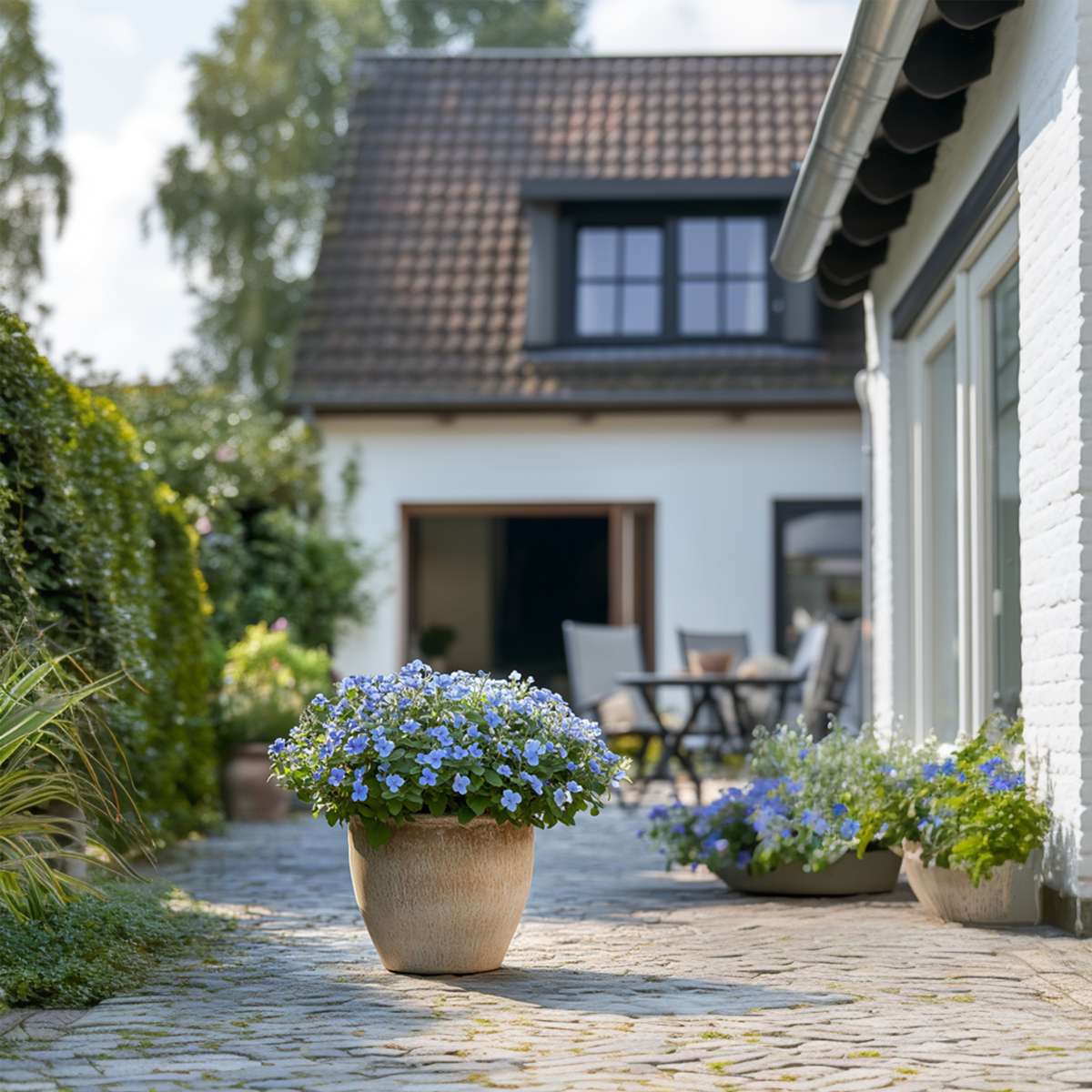 Climbers Blauer Bleiwurz - 6 Stk - Plumbago Auriculata - Höhe 25-40Cm - ⌀9Cm 