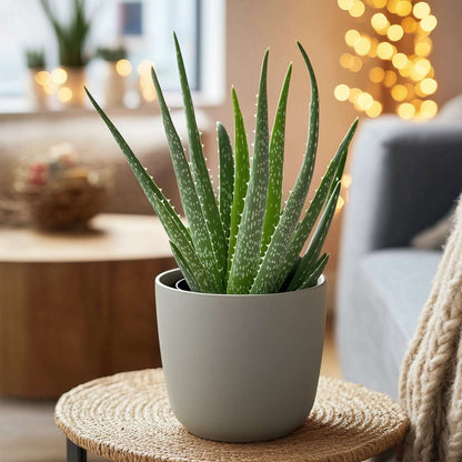 Succulents Aloe Vera - 3 Stk - Aloe Barbadensis - Höhe 25-40Cm - ⌀11Cm 