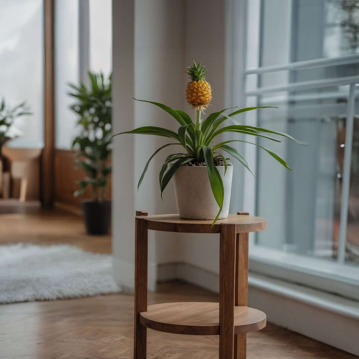 Other Green Houseplants Ananaspflanze - 2 Stk - Ananas Comosus 'Mi Amigo' - Höhe 35-45Cm - ⌀12Cm 