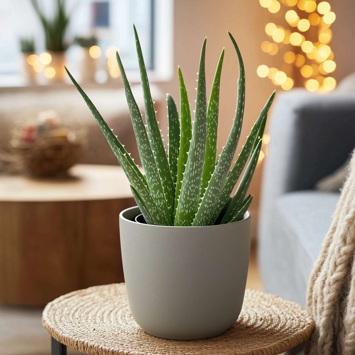 Succulents Aloe Vera - 6 Stk - Aloe Barbadensis - Höhe 25-40Cm - ⌀11Cm 