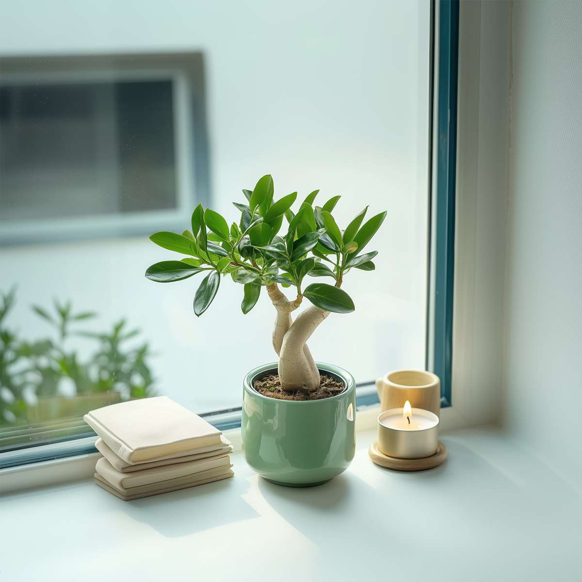 Blooming Houseplants Wüstenrose - Adenium Obesum - Höhe 25-40Cm - ⌀10,5Cm 