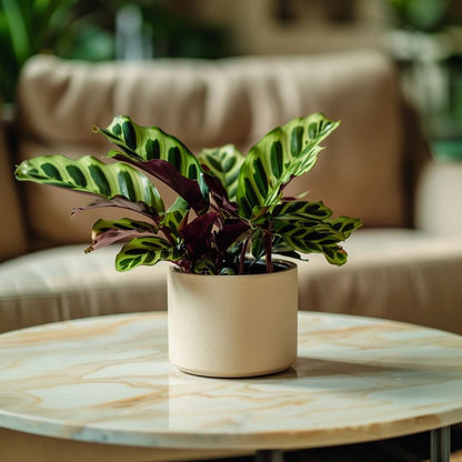 Other Green Houseplants Korbmarante - 2 Stk - Goeppertia Insignis - Höhe 30-40Cm - ⌀12Cm 