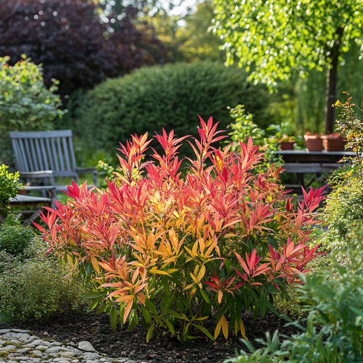 Other Shrubs Schattenglöckchen - 4 Stk - Pieris 'Forest Flame' - Höhe 25-40Cm - ⌀17Cm 