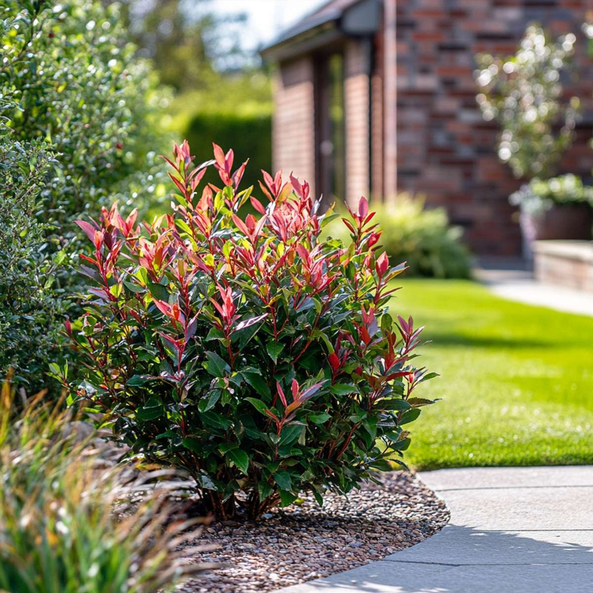Photinia Glanzmispel - 2 Stk - Photinia Fraseri 'Red Robin' - Höhe 30-40Cm - ⌀17Cm 