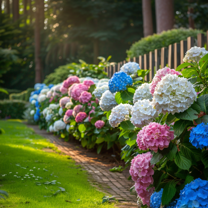 Hydrangea Hortensie - 3 Stk - Hydrangea Macrophylla - Höhe 25-40Cm - ⌀9Cm 