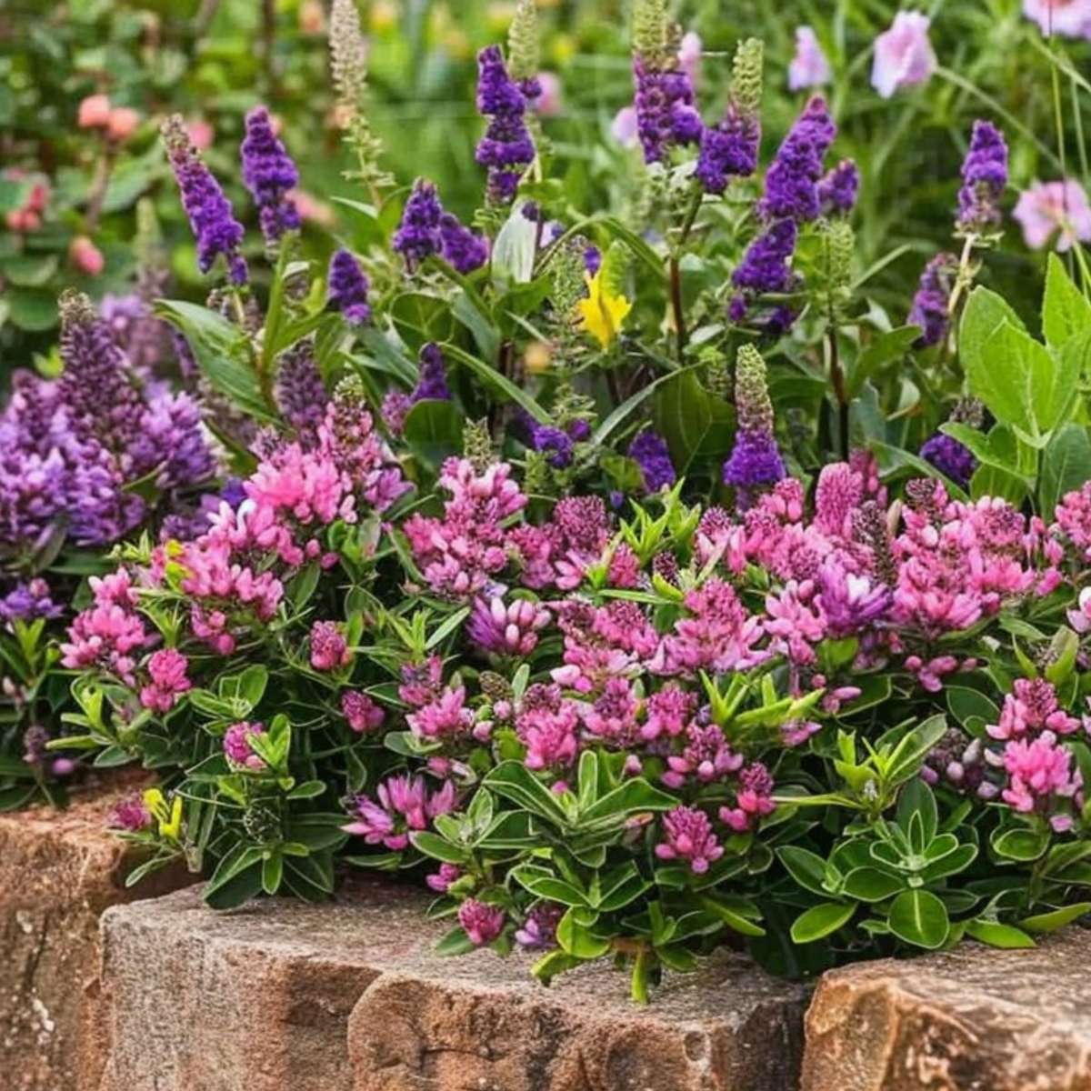 Hebe Strauchveronika - 12 Stk - Hebe Pinguifolia - Höhe 15-20Cm - ⌀11Cm 