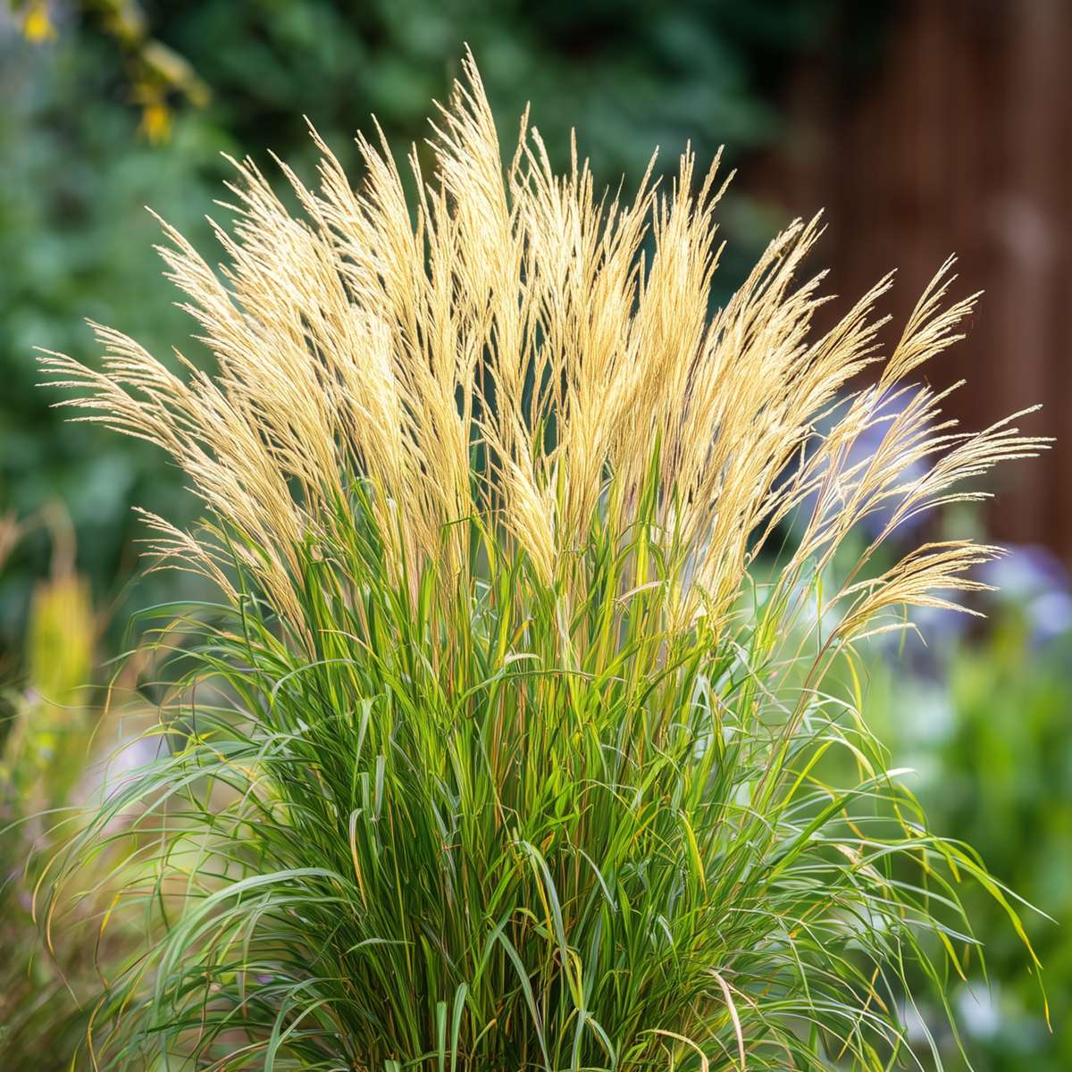 Ornamental Grasses Chinaschilf Zebrinus - 2 Stk - Miscanthus 'Gracillimus' - Höhe 40-60Cm - ⌀23Cm 