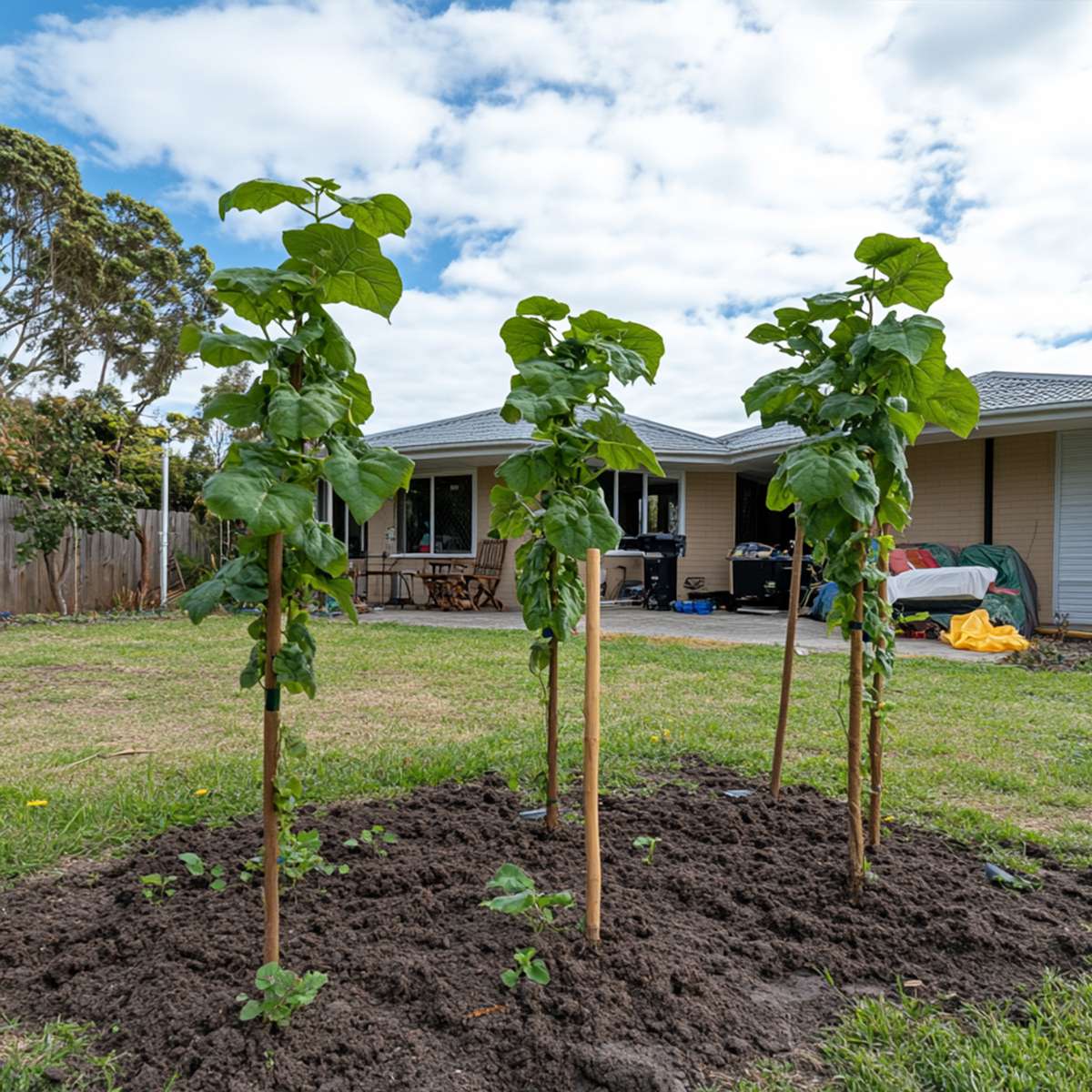 Fruit Trees Kiwipflanze - 3 Stk - Actinidia Deliciosa 'Jenny' - Höhe 20-40Cm - ⌀9Cm 