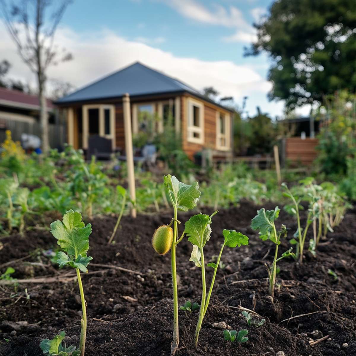 Fruit Trees Kiwipflanze - 3 Stk - Actinidia Deliciosa 'Jenny' - Höhe 20-40Cm - ⌀9Cm 