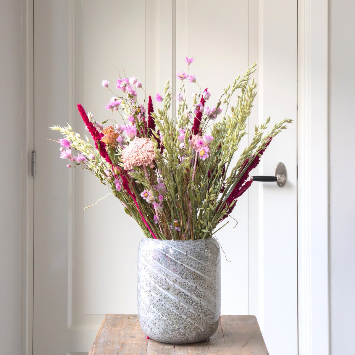 Dried Flowers Blumenstrauß 'Trendy Lucky Love' - Getrocknete Blumen - Höhe 55Cm 