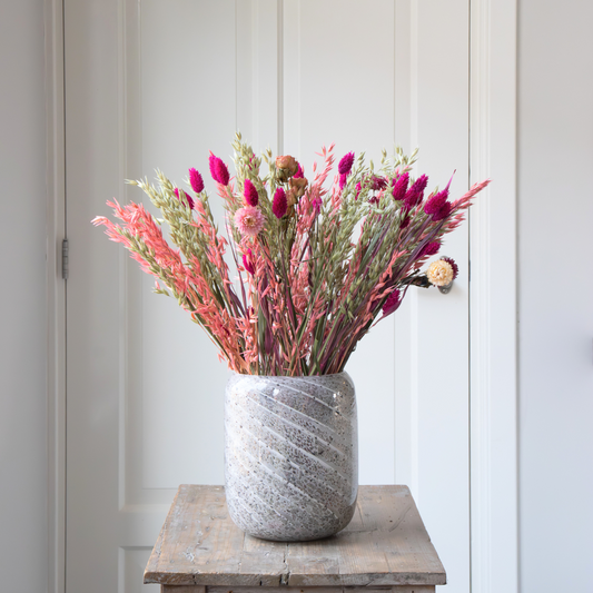 Dried Flowers Blumenstrauß 'Loose Fit Lady Bird' - Getrocknete Blumen - Höhe 50Cm 